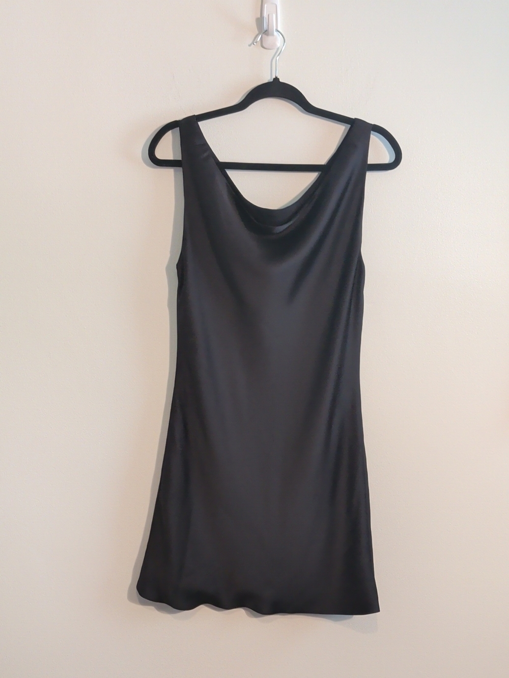 NORMA KAMALI satin cowl neck slip dress - size medium